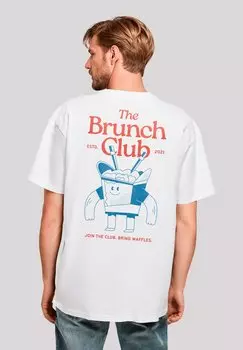 Футболка с принтом THE BRUNCH CLUB F4NT4STIC, белый