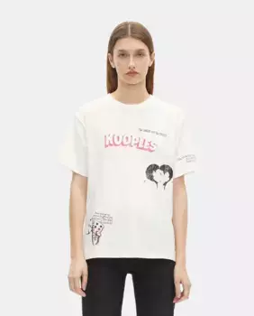 Футболка с принтом The Kooples, белый