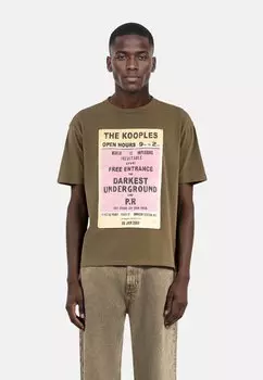 Футболка с принтом The Kooples, оранжевый