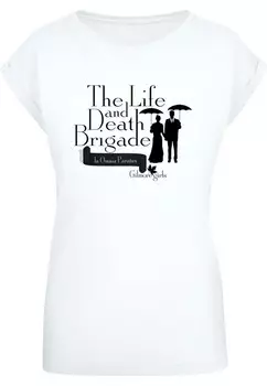 Футболка с принтом THE LIFE AND DEATH BRIGADE ABSOLUTE CULT, белый