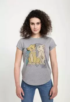 Футболка с принтом THE LION KING LION KING NOSTALGIA Disney, цвет Mottled Light Grey
