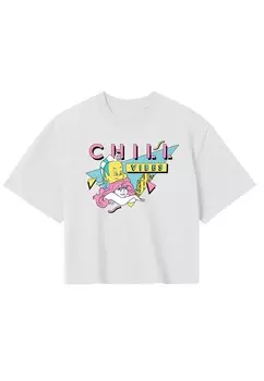 Футболка с принтом THE LITTLE MERMAID 90S ARIAL Disney, белый