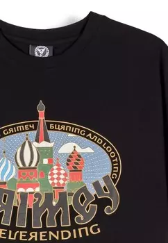 Футболка с принтом THE LOWER DEPTHS REGULAR Grimey, черный