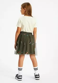 Футболка с принтом The New, бежевый