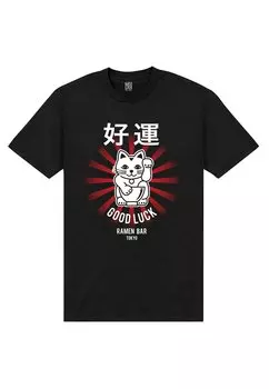 Футболка с принтом The Original Ramen Company Torc Good Luck Henry Tiger, черная