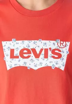 Футболка с принтом The Perfect Tee Levi's, маково-красный
