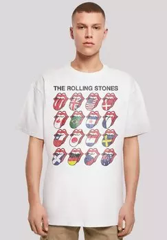 Футболка с принтом THE ROLLING STONES VOODOO LOUNGE TONGUES F4NT4STIC, белый
