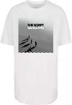 Футболка с принтом THE SCRIPT SATELLITES ALBUM COVER BOYFRIEND Merchcode, белый
