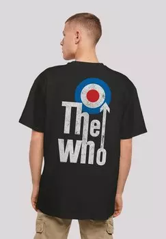 Футболка с принтом THE WHO ROCK BAND F4NT4STIC, черный
