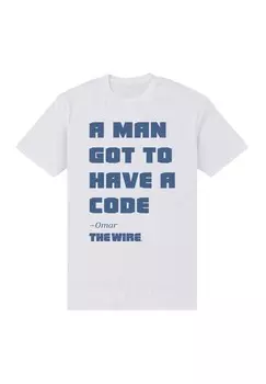 Футболка с принтом THE WIRE QUOTE Henry Tiger, белый