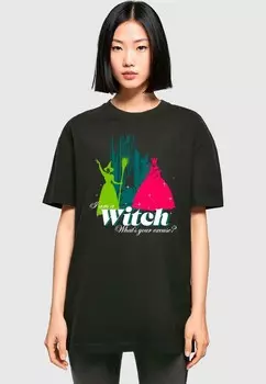 Футболка с принтом THE WIZARD OF OZ WITCH BOYFRIEND TEE ABSOLUTE CULT, черный