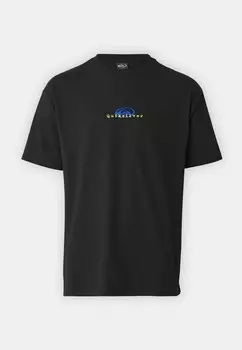 Футболка с принтом THERMAL LOGO UNISEX Quiksilver, черный