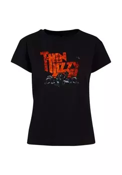 Футболка с принтом THIN LIZZY MASSACARE BOX Merchcode, черный