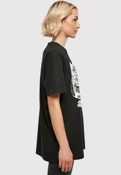 Футболка с принтом THIN LIZZY ROCKER SMALL LOGO TEE Merchcode, черный