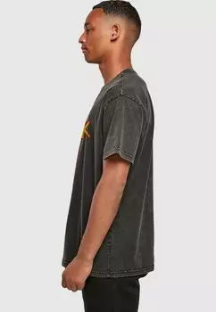 Футболка с принтом THIN LIZZY THE BOYS STACKED TEE Merchcode, черный