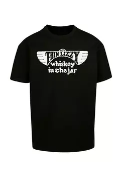 Футболка с принтом THIN LIZZY WHISKEY AMENDED Merchcode, черный