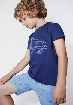 Футболка с принтом THINGS Canada House, темно-синий