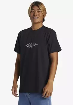 Футболка с принтом THORN BADGE Quiksilver, цвет black