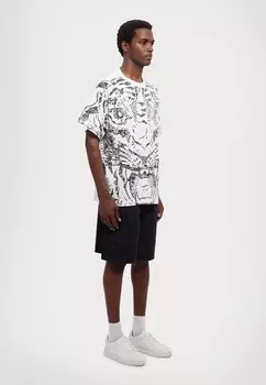 Футболка с принтом TIGER FACE Just Cavalli, белый