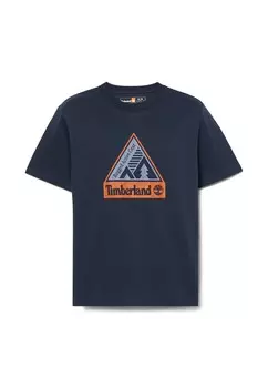 Футболка с принтом Timberland, темно-синий