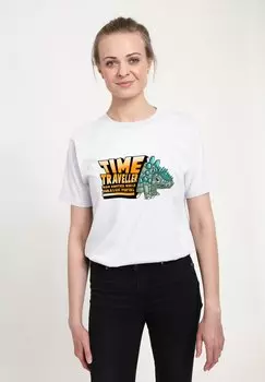 Футболка с принтом TIME TRAVELLER Henry Tiger, белый