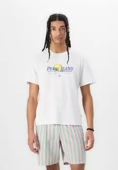 Футболка с принтом TIN TEE Pepe Jeans, белый