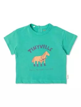 Футболка с принтом Tiny Cottons, зеленый