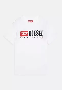 Футболка с принтом Tinydivstroyed Unisex Diesel, белый