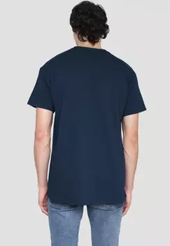 Футболка с принтом TIS THE SEASON Cotton Soul, темно-синий