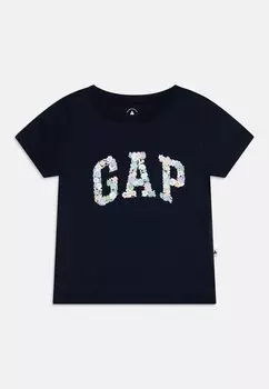 Футболка с принтом Toddler Girl GAP, цвет tapestry navy