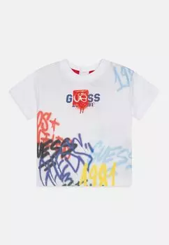 Футболка с принтом TODDLER Guess, белый