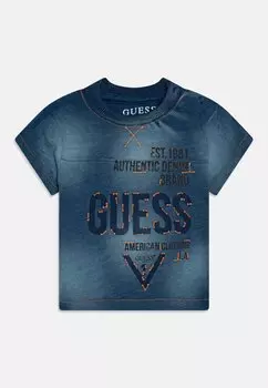 Футболка с принтом TODDLER Guess, синий