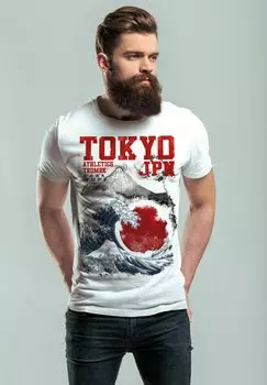 Футболка с принтом TOKYO JAPAN STYLE FUJI WELLE BIG WAFE FASHION STR Neverless, цвет wei