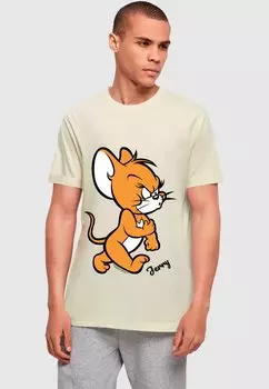 Футболка с принтом TOM AND JERRY ANGRY MOUSE ABSOLUTE CULT, песочный