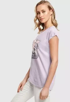 Футболка с принтом TOM AND JERRY BASEBALL CAPS ABSOLUTE CULT, фиолетовый