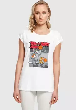 Футболка с принтом TOM AND JERRY BASKETBALL BUDDIES ABSOLUTE CULT, белый
