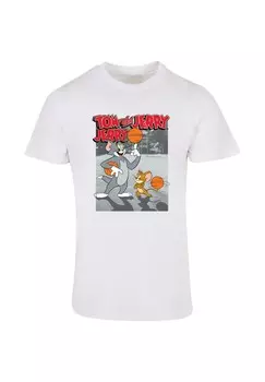 Футболка с принтом TOM AND JERRY BASKETBALL BUDDIES ABSOLUTE CULT, белый