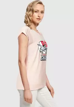 Футболка с принтом TOM AND JERRY-CHASE ABSOLUTE CULT, розовый