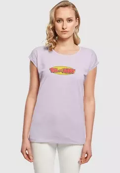 Футболка с принтом TOM AND JERRY INLINE LOGO ABSOLUTE CULT, фиолетовый