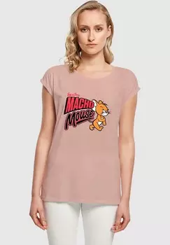 Футболка с принтом TOM AND JERRY-MACHO MOUSE ABSOLUTE CULT, светло-розовый