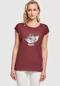 Футболка с принтом TOM AND JERRY NOPE ABSOLUTE CULT, темно-красный