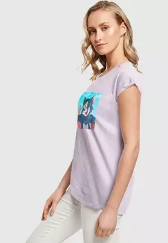 Футболка с принтом TOM AND JERRY-STILL ABSOLUTE CULT, сиреневый