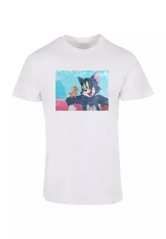 Футболка с принтом TOM AND JERRY STILL ABSOLUTE CULT, белый