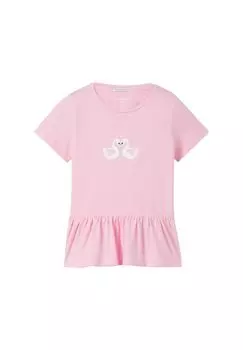 Футболка с принтом TOM TAILOR, цвет fresh summertime pink