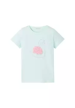 Футболка с принтом TOM TAILOR, цвет soft sugar green
