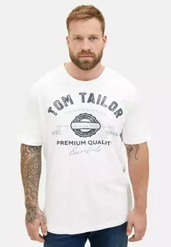 Футболка с принтом TOM TAILOR, цвет white