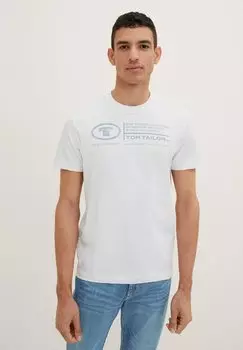 Футболка с принтом TOM TAILOR, цвет white