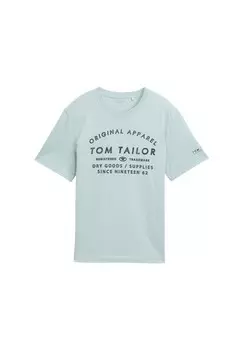 Футболка с принтом TOM TAILOR, мятный
