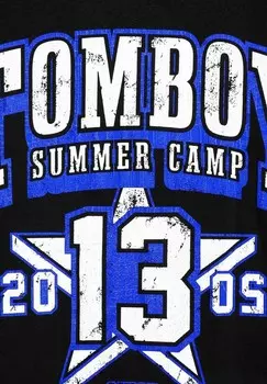 Футболка с принтом TOMBOY, черный