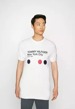 Футболка с принтом Tommy Hilfiger, белый